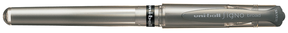 uni-ball Stylo roller à encre gel SIGNO broad UM153, argent
