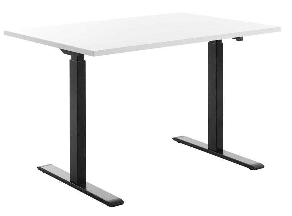 Topstar Bureau réglable en hauteur, (L)1.200 mm, noir/blanc