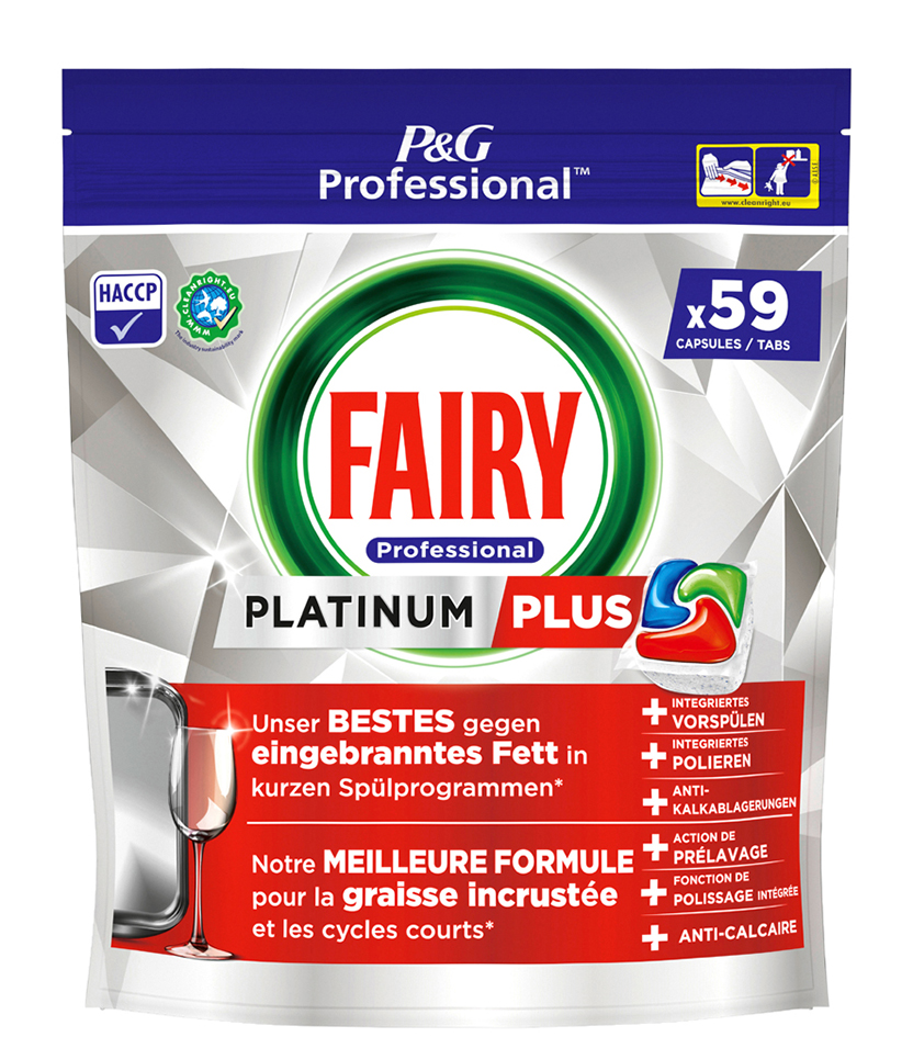 P&G Professional FAIRY Capsules lave-vaisselle Platinum Plus coussins 102