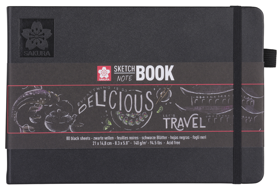 Visuel de référence : Carnet de croquis - papier noir
