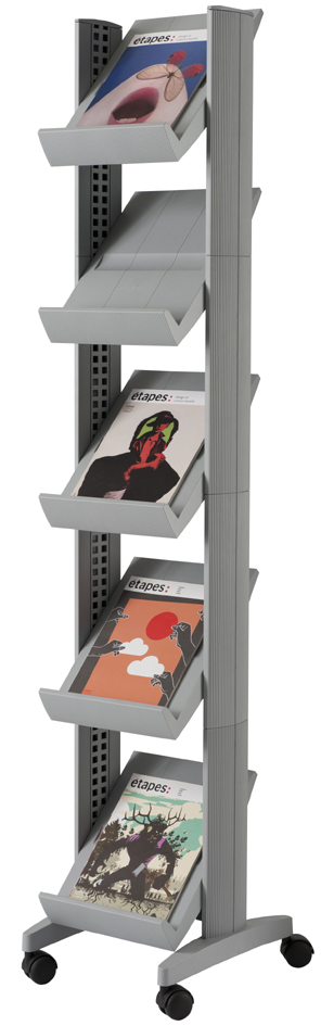 PAPERFLOW Porte-prospectus Corner easyDisplays, 5 étagères