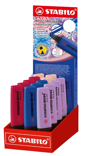 STABILO Surligneur BOSS ORIGINAL NatureCOLORS, 15 pièces