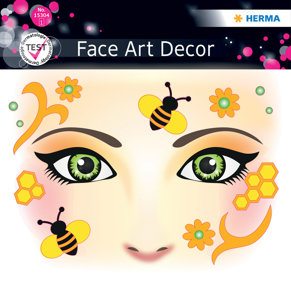 HERMA Face Art Sticker visage 'Abeille'