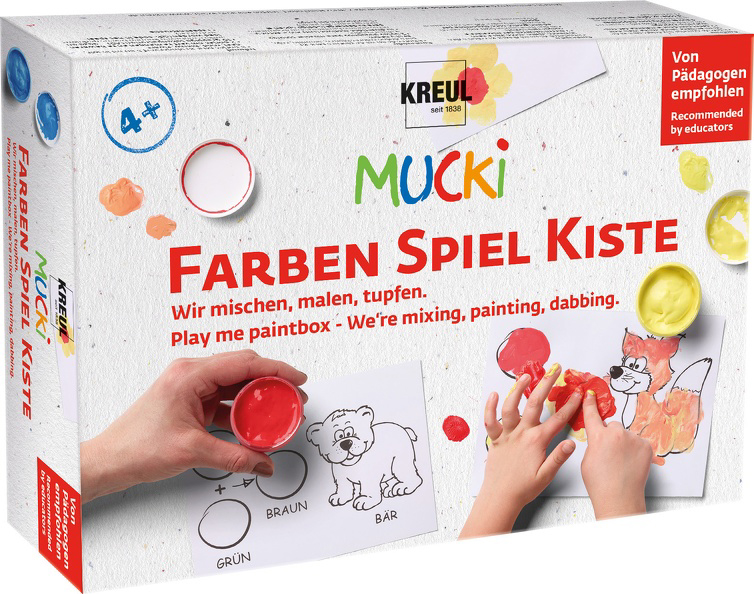 KREUL Gouache aux doigts 'MUCKI', kit 5 x 50 ml