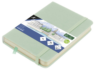 kangaro Cahier de croquis, couverture PU rigide, A4, menthe
