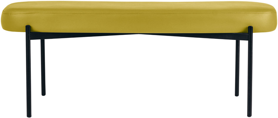 PAPERFLOW Banc oval GAIA, taille L, habillage similicuir