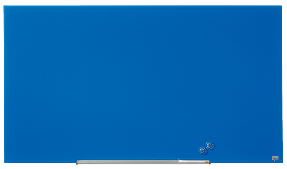 Visuel de référence : Tableau magnétique en verre Impression Pro Widescreen, bleu