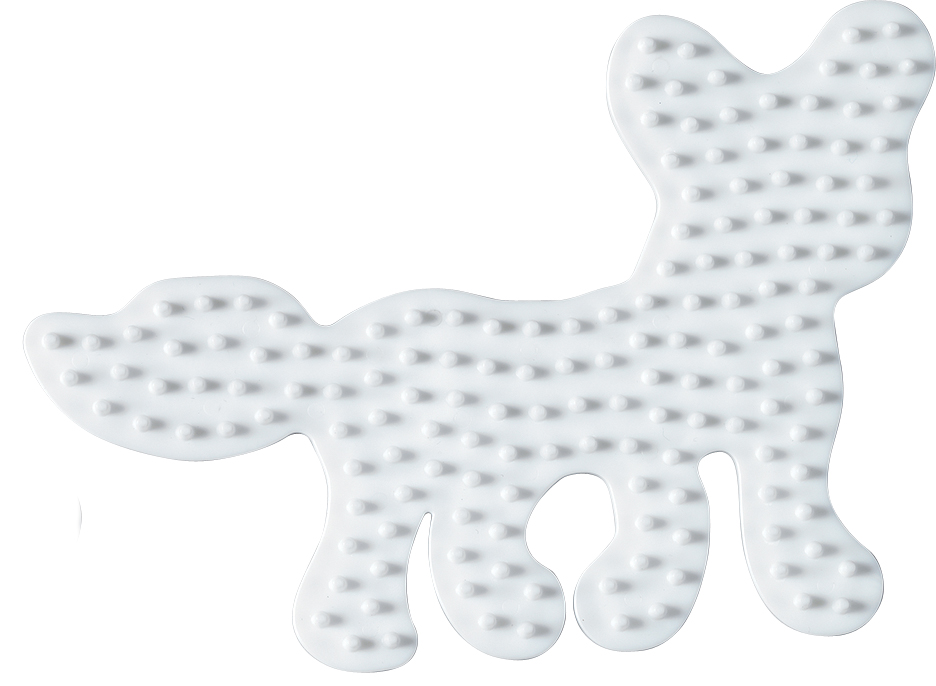 Hama Plaque pour perles midi 'Renard', blanc