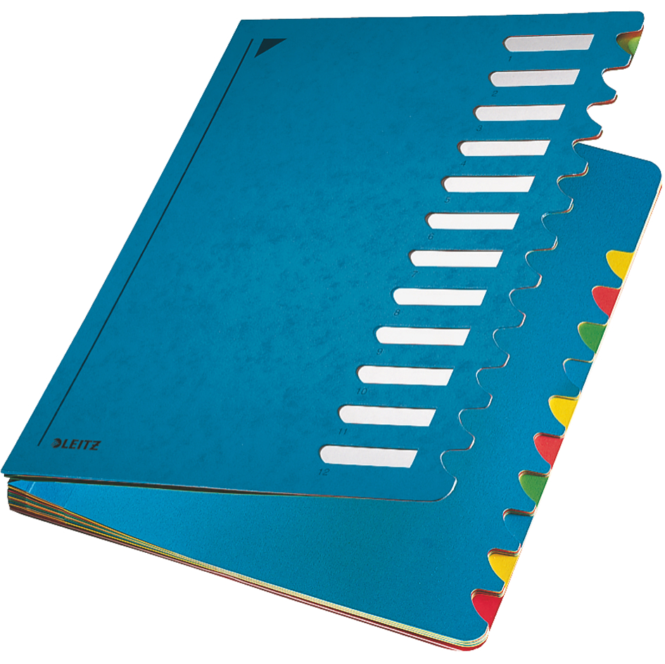 LEITZ Trieur Deskorganizer Color, A4, 1- 12, bleu