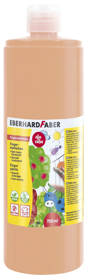 EBERHARD FABER Peinture au doigt EFA Color, rouge beige