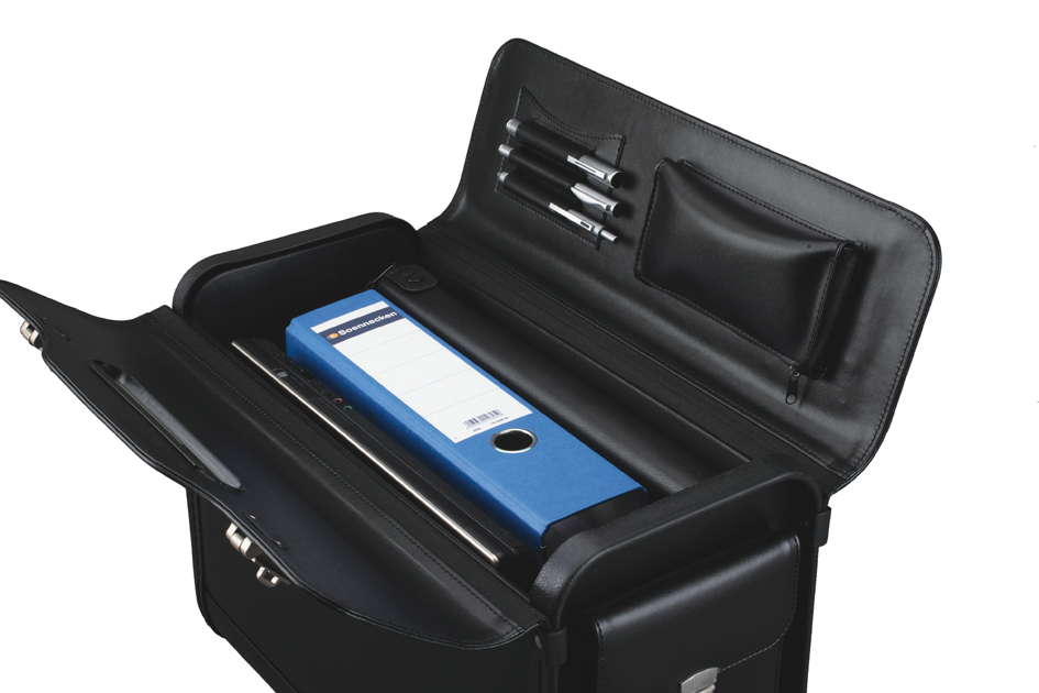 Valise pour pilotes "GENOVA", ouverte