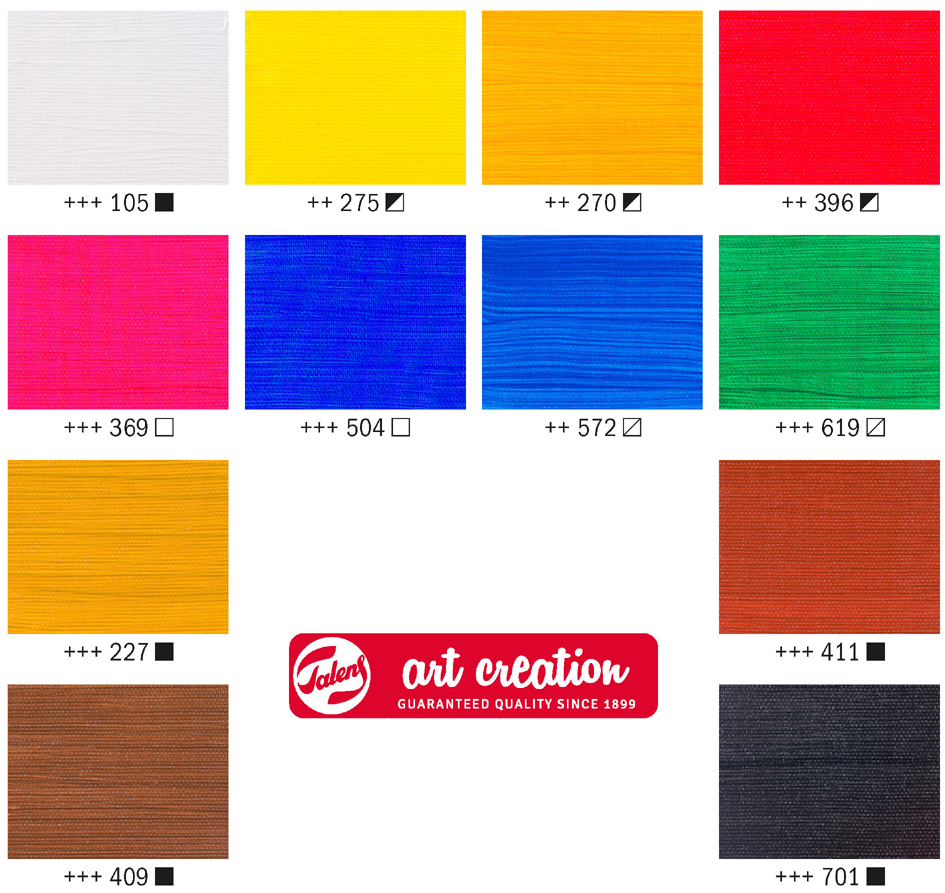 Aperçu des couleurs, set de 12