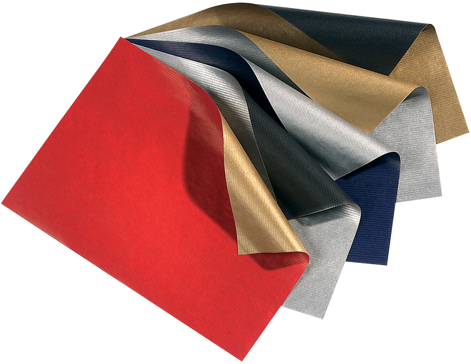 folia Papier cadeau de Noel 'Bicolor', argent/noir