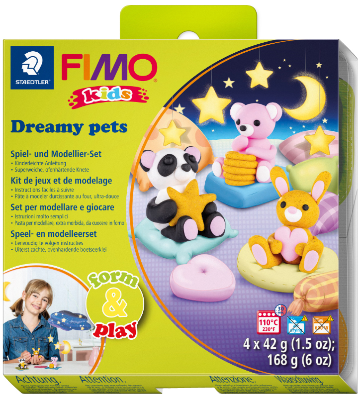 FIMO kids Kit de modelage Form & Play 'Dreamy pets'