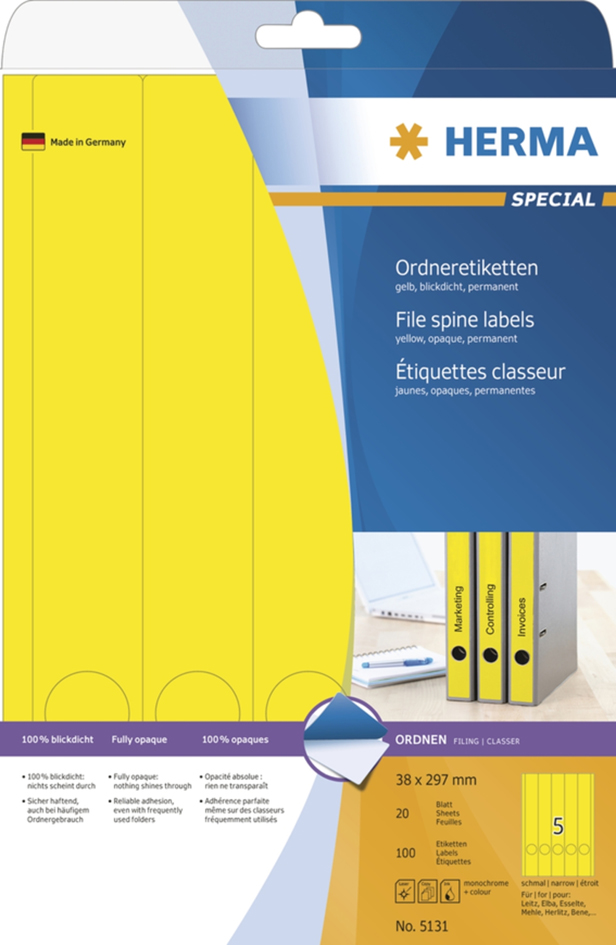 Visuel de référence: étiquettes pour dos de classeur SPECIAL