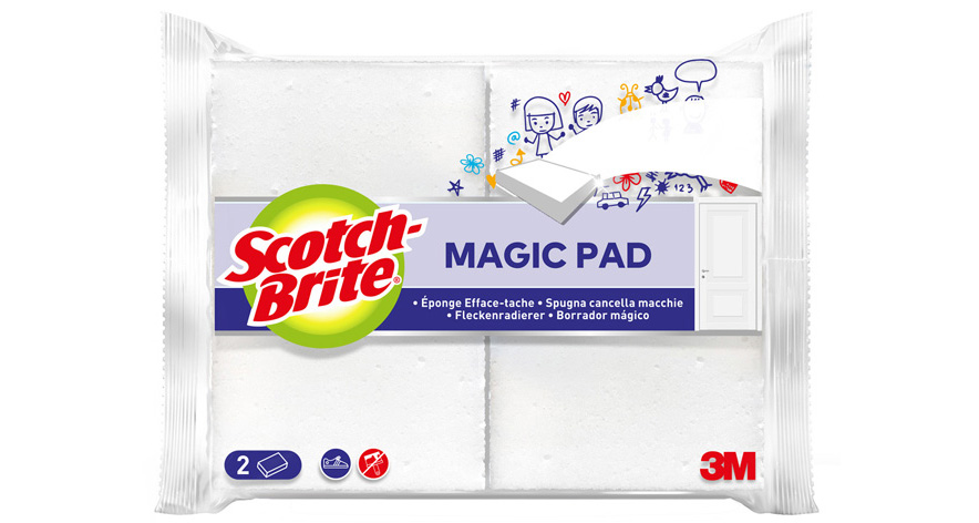 Gomme de nettoyage MAGIC PAD, pack de 2