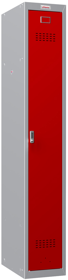 phoenix Vestiaire PL1130, serrure électronique, gris/rouge