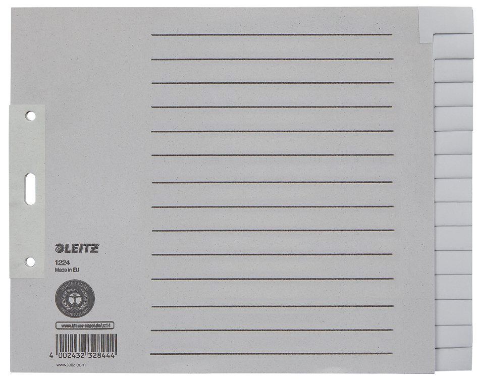 LEITZ Intercalaires en papier naturel, uni, A4 extra large