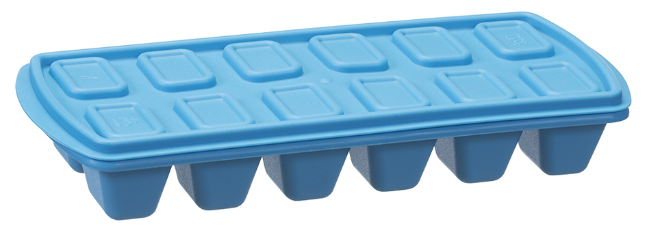 plast team Bac à glaçons, avec couvercle, bleu