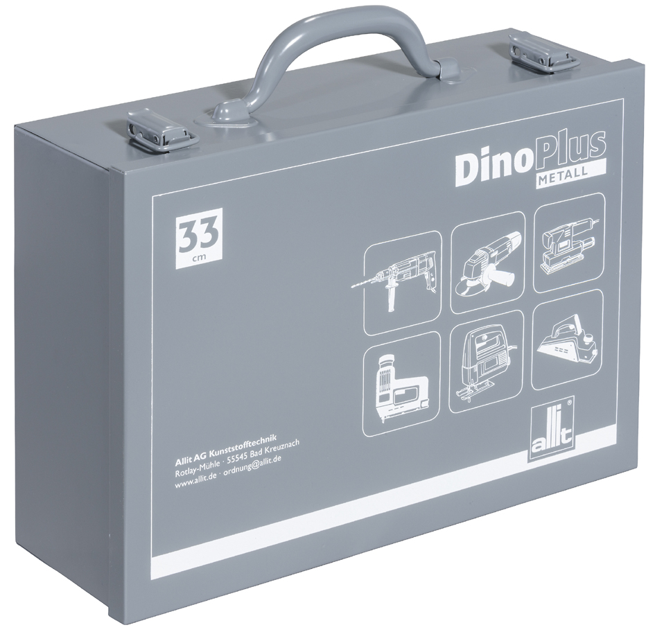 allit Mallette pour outillage DinoPlus Metall 33, gris