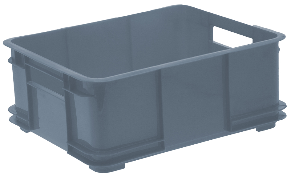 keeeper Caisse de rangement Euro-Box L 'bruno eco', gris
