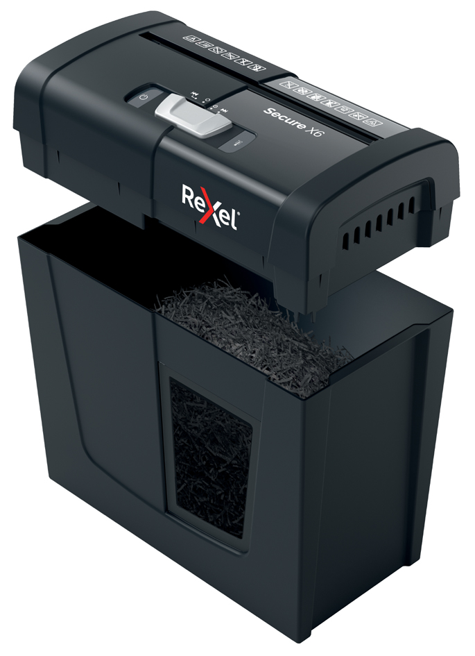 Destructeur de documents Secure X6, ouvert