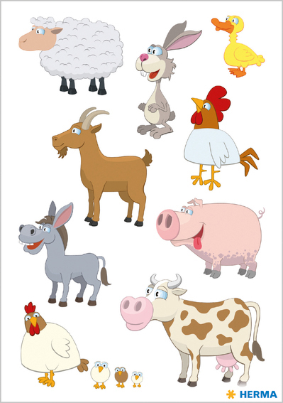 HERMA Autocollants DECOR 'Animaux préférés'