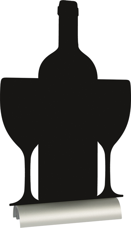 Securit Ardoise de table SILHOUETTE 'Vin'