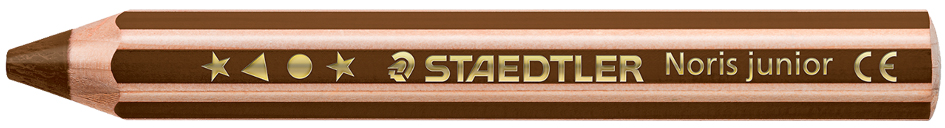 STAEDTLER Crayon de couleur hexagonal Noris junior, brun