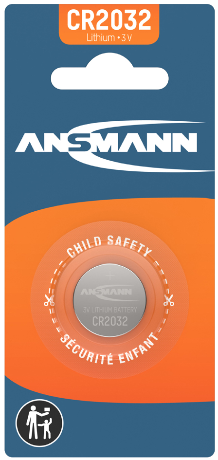 ANSMANN Pile bouton au lithium 'CR2032', 3,0 Volt, blister