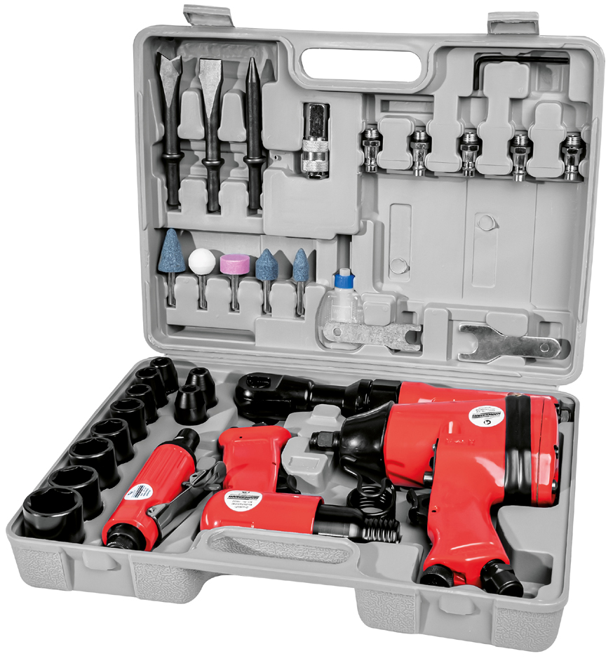 BRÜDER MANNESMANN Kit d'outils pneumatiques, 33 pièces