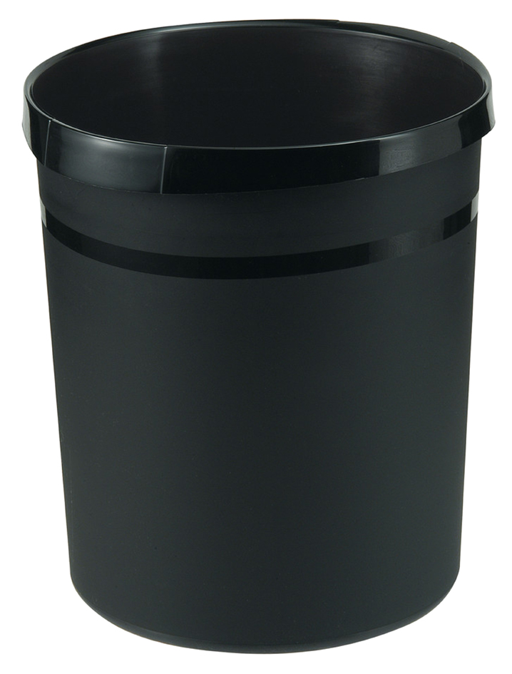 HAN Corbeille à papier GRIP KARMA, plastique, 18 L, noir