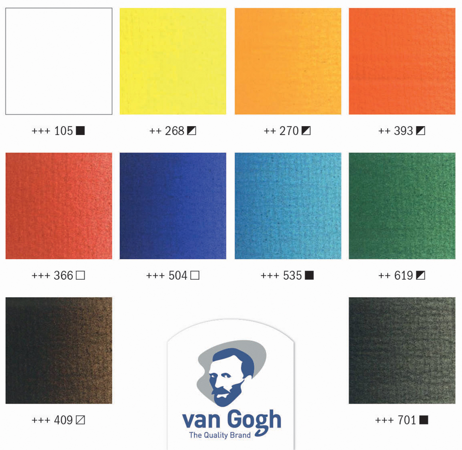 Visuel de référence : aperçu des couleurs
