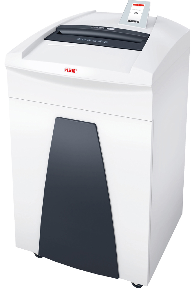 HSM Destructeur de documents P40i, coupe croisée: 4,5x30 mm particules 4,5 x 30 34 - 37 feuilles P-4/O-4/T-5/E-4/F-1 145 litres blanc prise à contact de securité