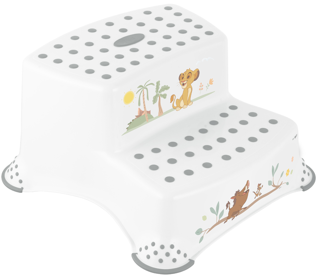 keeeper kids Marchepied 'igor lion king', 2 niveaux, blanc
