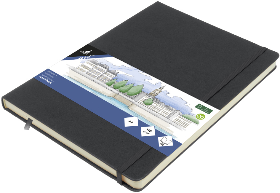 kangaro Cahier de croquis, 160 pages, A4, cold grey