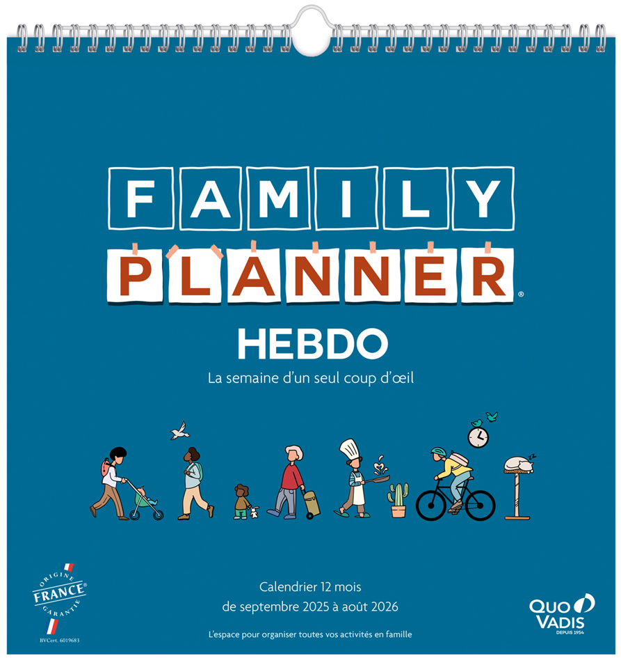 Calendrier FAMILY PLANNER HEBDO, couverture