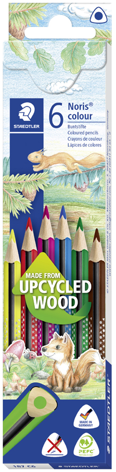STAEDTLER Crayon de couleur Noris colour, étui carton de 6