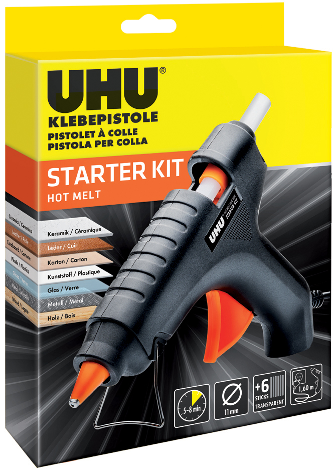 Pistolet à colle HOT MELT STARTER KIT, dans un carton