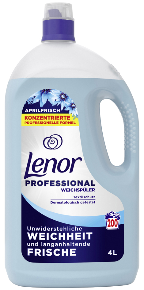 Lenor Professional Adoucissant Fraîcheur d'avril, 4 litres