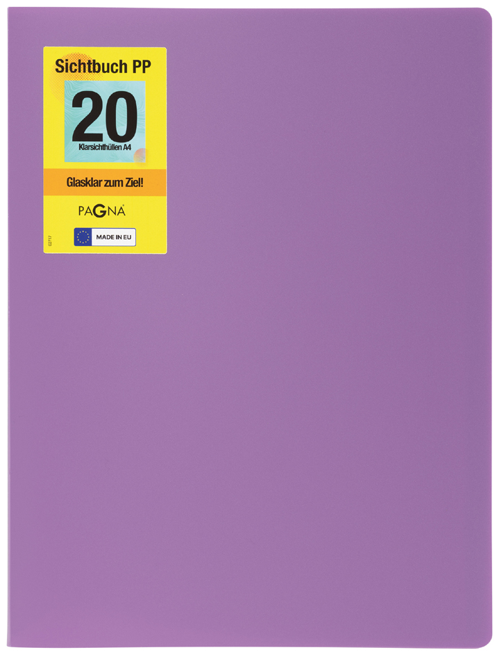 PAGNA Protège-documents 'School', A4, 20 pochettes, lilas