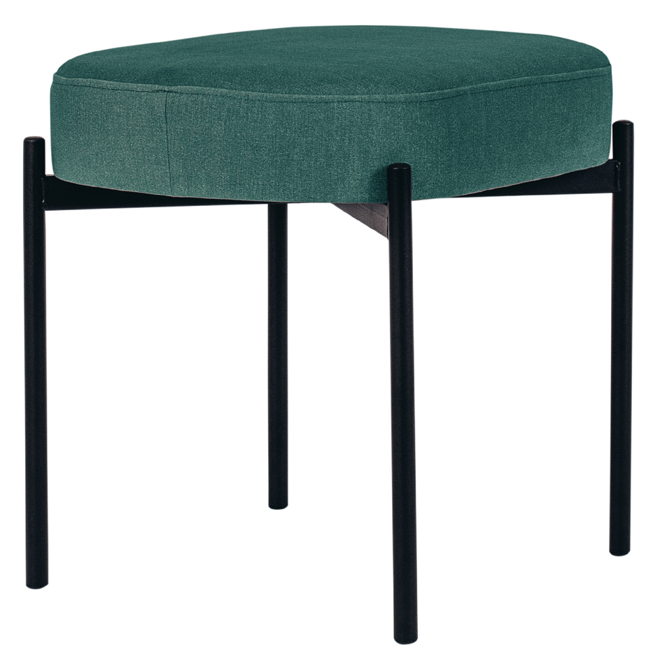 PAPERFLOW Banc oval GAIA, taille S, habillage tissu, vert