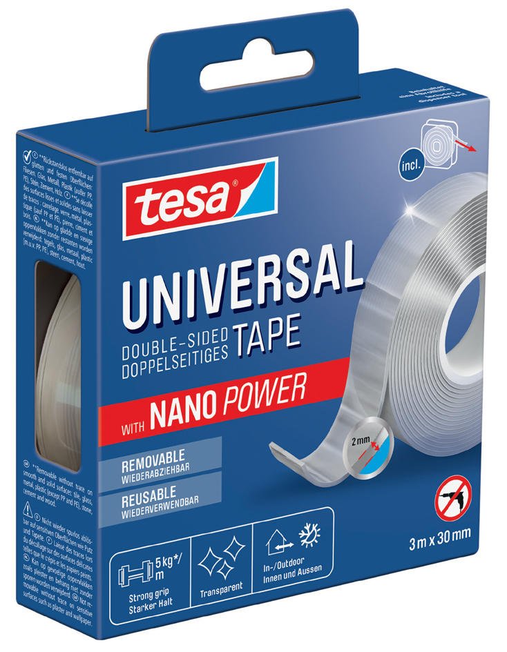 Ruban adhésif double face NANO POWER, 30 mm x 3 m