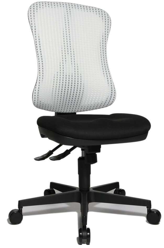 Fauteuil tournant de bureau "Head Point SY", noir / blanc