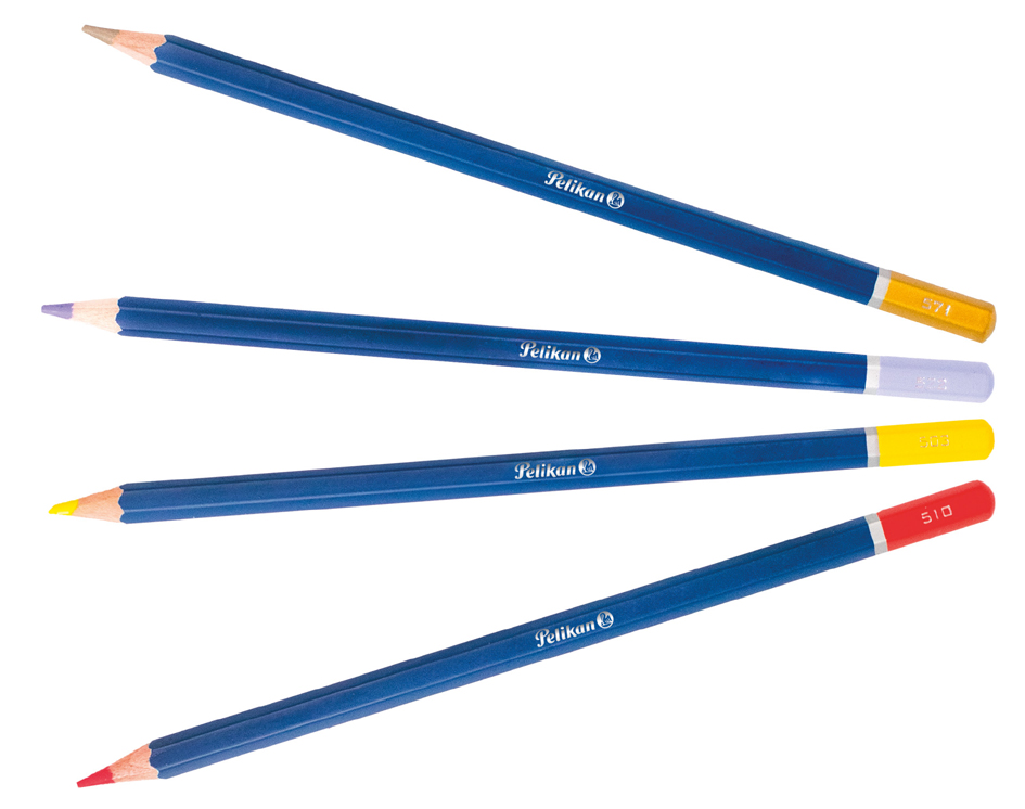 Crayon de couleur hexagonal Premium