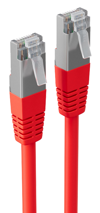 shiverpeaks Cable patch BASIC-S, cat. 6, S/FTP, 10 m, rouge