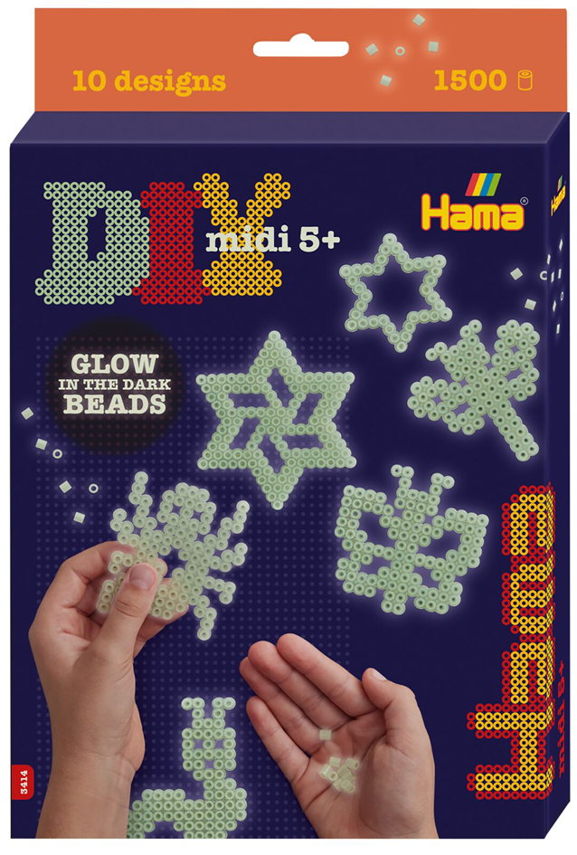 Hama Perles à repasser midi 'luminescent', coffret cadeau