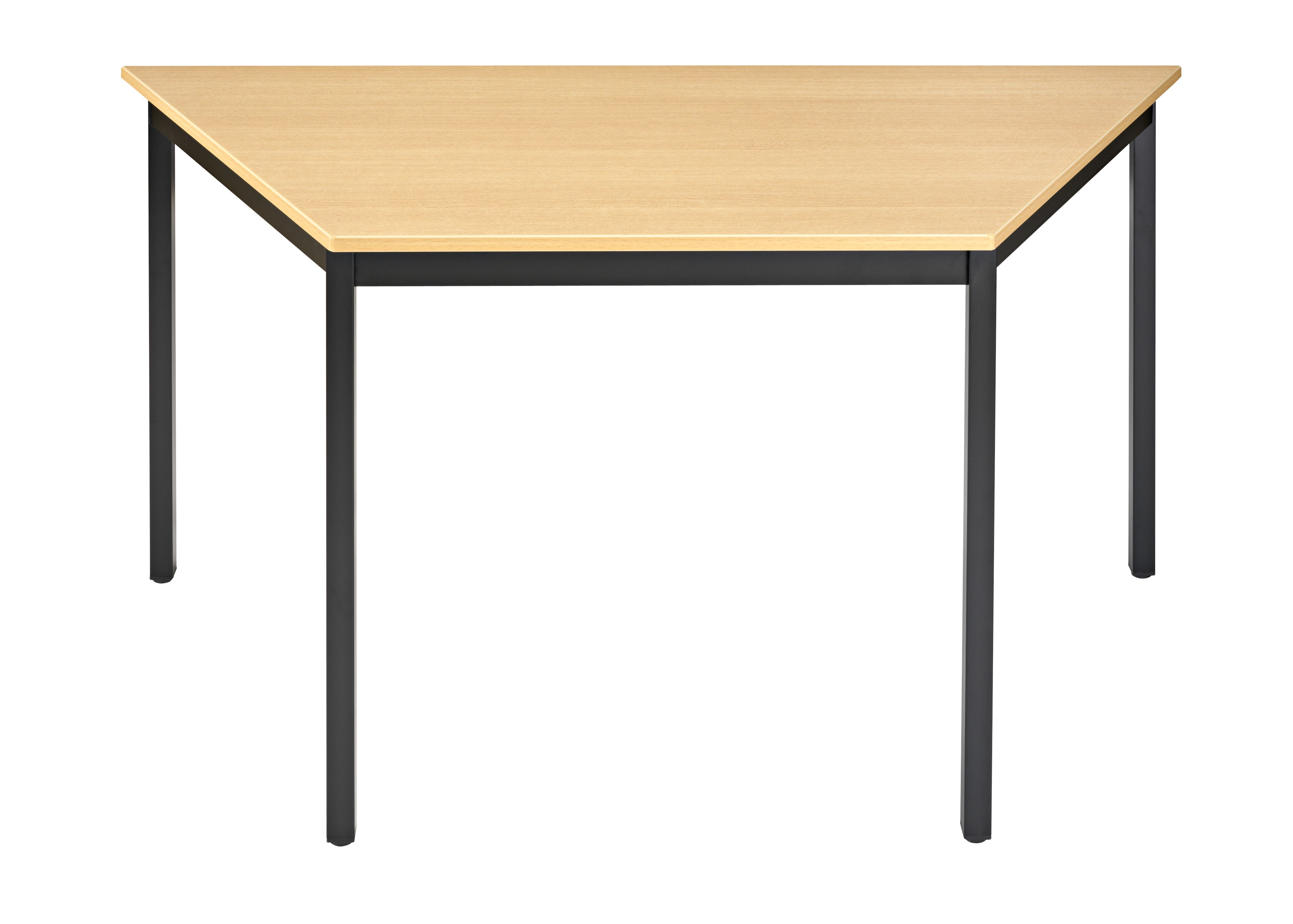 Visuel de référence: table de réunion modulaire, trapezoïdale, hêtre