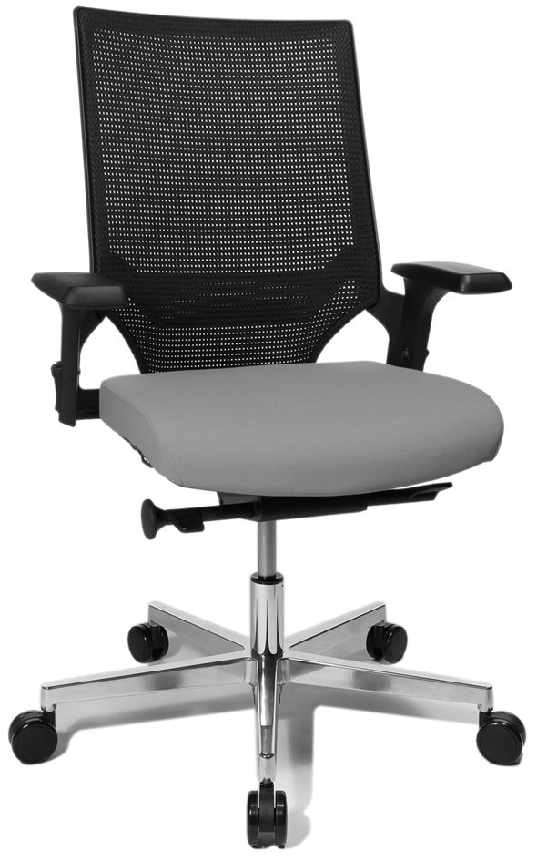Chaise de bureau pivotante "T300", gris clair
