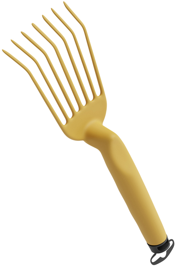 tera Râteau à feuille 'Gaia 05', curry